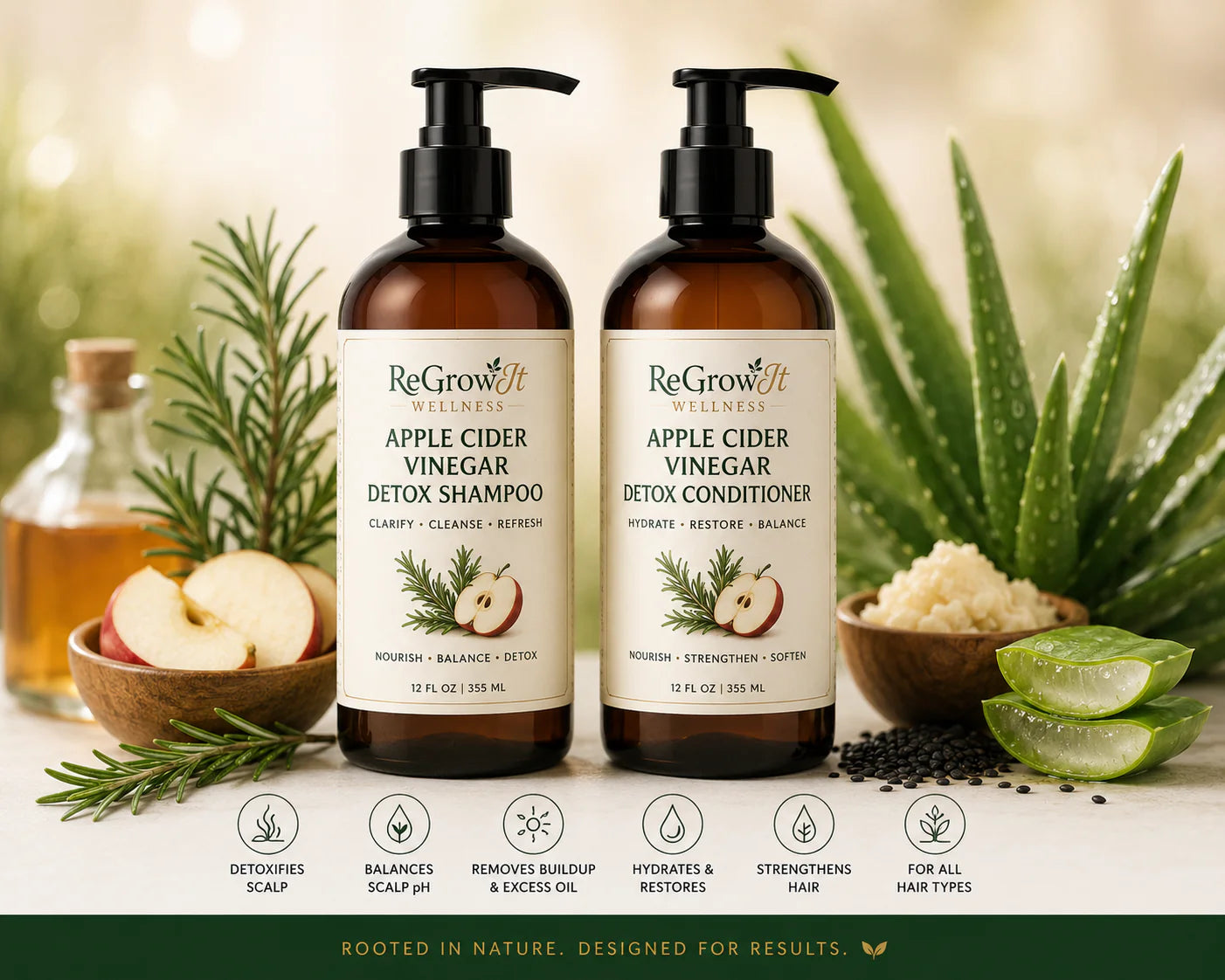 ACV Detox Shampoo & Conditioner Duo